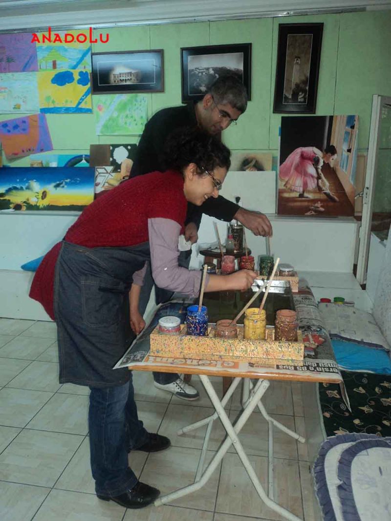 Yetişkinlerle Ebru Kursları Çukurovada