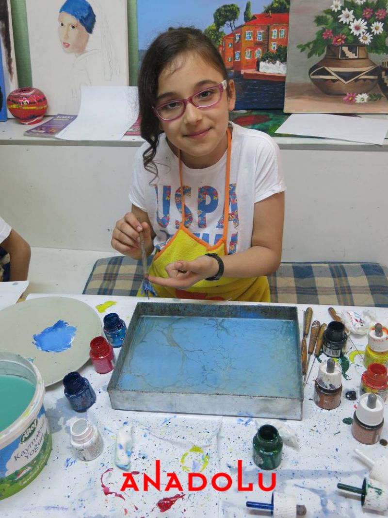 Kayseride Çocuklar İçin Özel Ebru Kursları